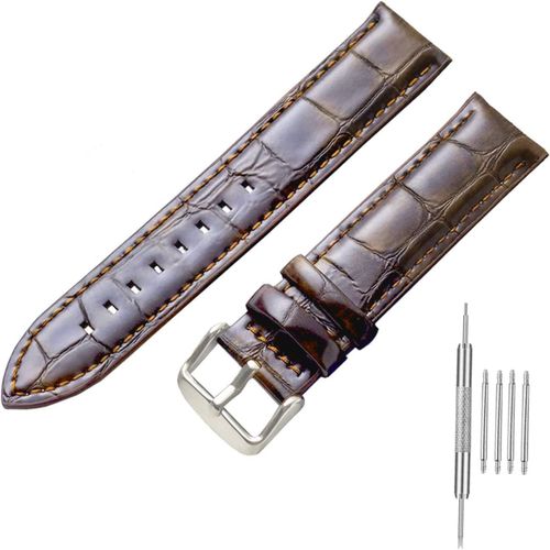 Kal-Bracelet De Montre Universel En Cuir Véritable, Bracelet De Montre En Cuir Véritable, Fermeture Rapide, Bracelet De Rechange En Cuir Pour Homme Et Femme, Bracelet De Montre Universel En Cuir