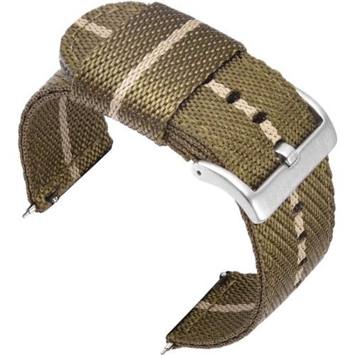 Kal-18mm Bracelets De Remplacement En Nylon Facilement Interchangeables Pour Montre Compatible Avec Fossil Q, Michael Kors Runway, C2 Rose Gold; Withings/Nokia Activité Pop, Steel, Steel Hr 36mm