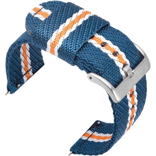 Kal-18mm Bracelets De Remplacement En Nylon Facilement Interchangeables Pour Montre Compatible Avec Fossil Q, Michael Kors Runway, C2 Rose Gold; Withings/Nokia Activité Pop, Steel, Steel Hr 36mm