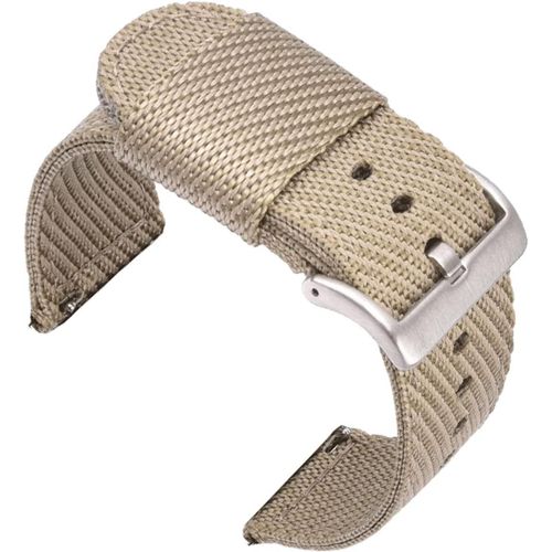 Kal-18mm Bracelets De Remplacement En Nylon Facilement Interchangeables Pour Montre Compatible Avec Fossil Q, Michael Kors Runway, C2 Rose Gold; Withings/Nokia Activité Pop, Steel, Steel Hr 36mm