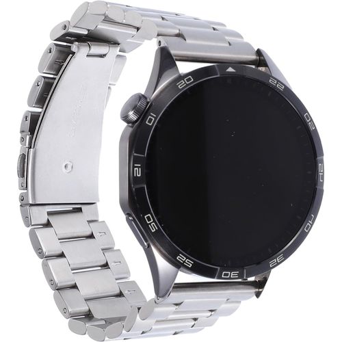 Kal-Bande De Montre En Acier Inoxydable À Chaîne Rapide De 24 Mm Pour Femmes Et Hommes, Ton Argent