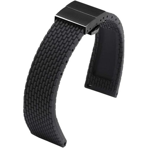 Kal-18mm Montre Bracelet Avec Quick Release Pins & Boucle Déployante Para Fossil Q, Runway, Ticwatch C2 Rose Gold; Withings/Nokia Activité Pop, Steel, Steel Hr 36mm