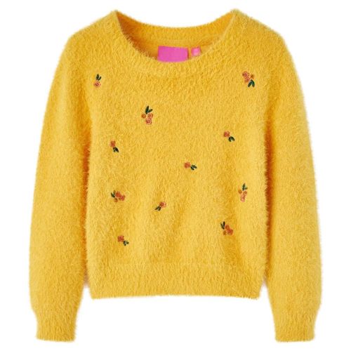 Pull-Over Tricoté Pour Enfants Ocre 92
