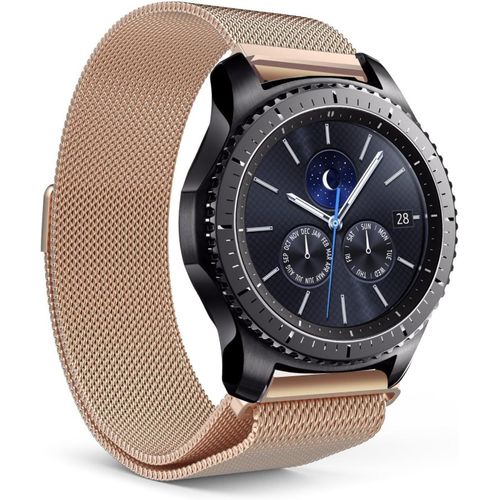 Kal-Bracelet De Rechange En Métal Pour Samsung Gear S3 Frontier 22 Mm Bracelet Classique Homme \U2013 Acier Inoxydable