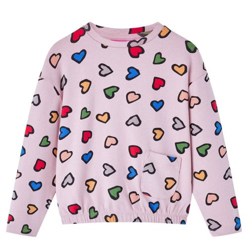 Sweatshirt Pour Enfants Imprimé C¿Ur Rose 92