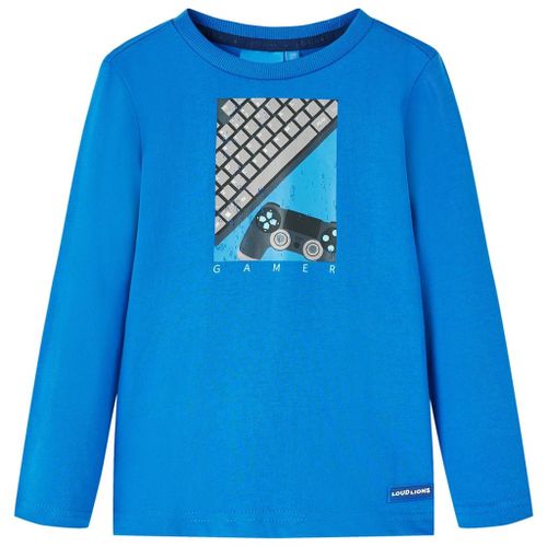 T-Shirt Enfants Manches Longues Imprimé Manette De Jeu Et Clavier 140