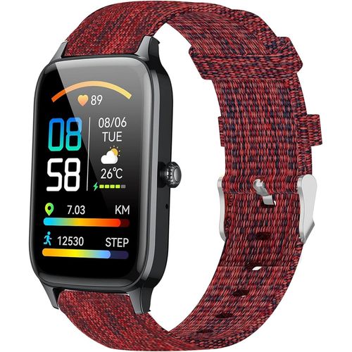 Kal-Bracelet De Rechange De 18 Mm Compatible Avec La Montre Connectée Soudorv P97 1,57"" P97, En Nylon, Pour Montre Connectée Soudorv P97/Dyurwa P97