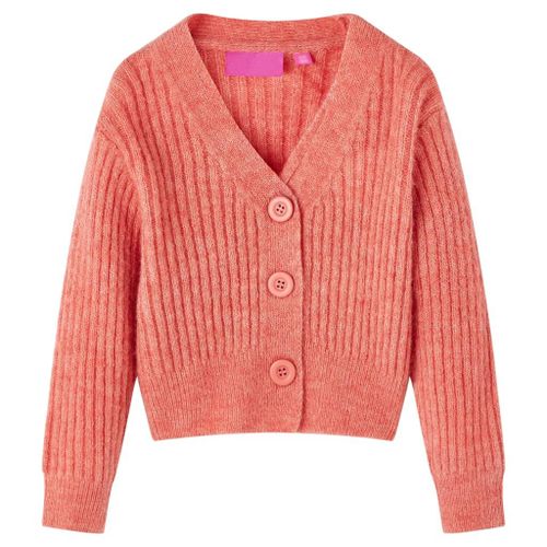 Cardigan Tricoté Pour Enfants Rose Moyen 104