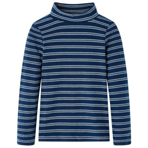 T-Shirt Enfants À Manches Longues Rayures Bleu Marine 116
