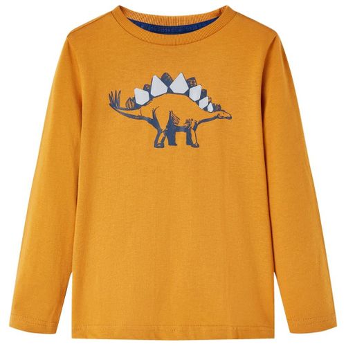 T-Shirt Enfants À Manches Longues Ocre Foncé 116