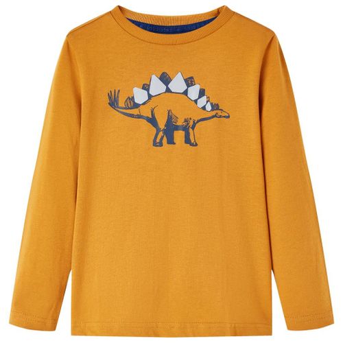 T-Shirt Enfants À Manches Longues Ocre Foncé 92