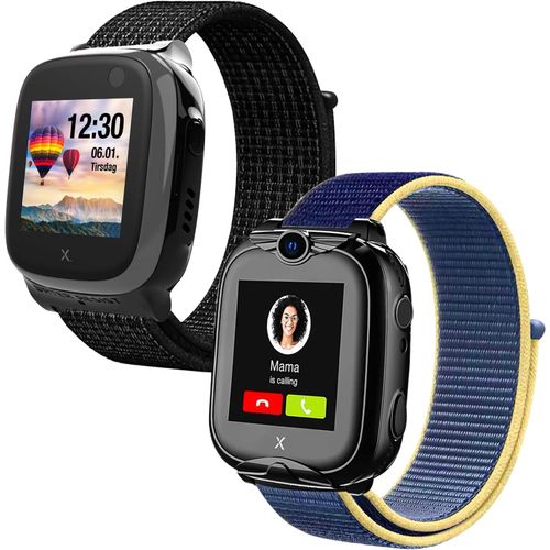 Kal-Compatible Avec Xplora Lot De 2 Bracelets De Rechange Pour Bracelet Xplora X5 / Xgo2 / Xgo3 - Bracelet De Rechange En Nylon Pour Xplora X5 Play/Xgo 2 / Xgo 3 - Cadeau Pour Fille Garçon
