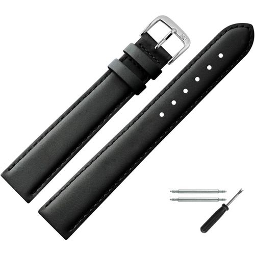 Kal-Bracelet De Montre 14mm Cuir Lisse Avec Couture - Kit De Montage D'outils 66014