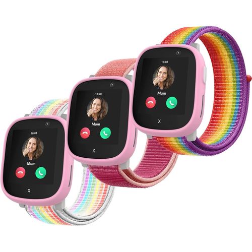 Kal-3 Bracelets En Nylon Pour Enfants, Compatibles Avec La Montre Xplora X6 Play, Flexibles Et Ajustables.