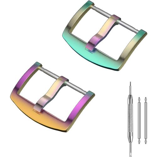 Kal-Boucle Ardillon En Acier Inoxydable Remplacer Brossez Forme Incurvée Solide - 16mm, 18mm, 20mm, 22mm, 24mm, 26mm Bande De Montre