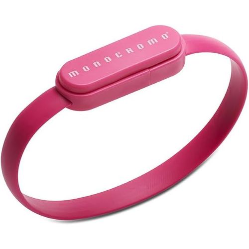Kal-, Bracelet Monocromo Pattern, Bracelet De Recharge Et Transmission De Données, Rose, 1