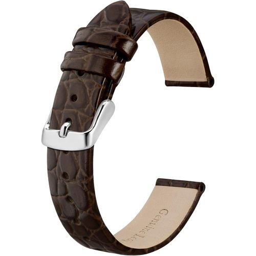 Kal-Bracelets De Montre En Cuir, Bandes De Remplacement Souples Avec Boucle Polie, 10mm 12mm 14mm 16mm 18mm 19mm 20mm