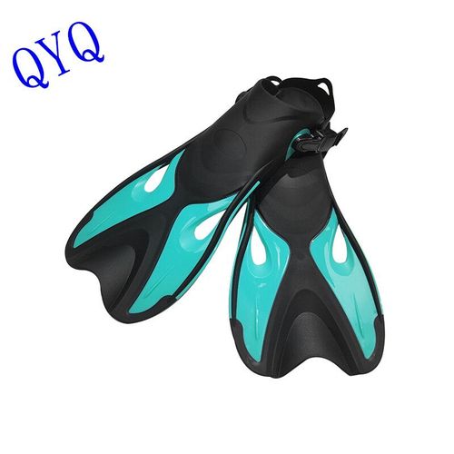 Chaussures Grenouille Pour Adultes,Palmes Avec Boucles Réglables,Talons Ouverts,Conçues Pour La Plongée En Apnée Et La Plongée Sous-Marine - Type Lake Blue Black-Ml-Xl(9-11) #B
