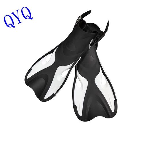 Chaussures Grenouille Pour Adultes,Palmes Avec Boucles Réglables,Talons Ouverts,Conçues Pour La Plongée En Apnée Et La Plongée Sous-Marine - Type White-Xs-M(6-8) #A