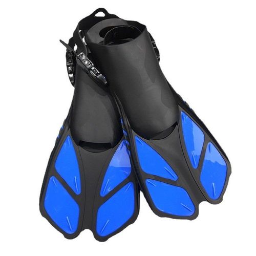 Chaussures Grenouille Pour Adultes,Palmes Avec Boucles Réglables,Talons Ouverts,Conçues Pour La Plongée En Apnée Et La Plongée Sous-Marine - Type Blue-Ml-Xl(9-11) #A