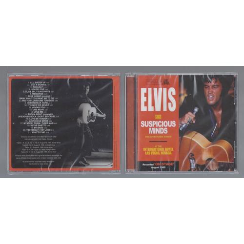 Elvis Presley Sings Suspicious Minds & Other Great Songs August 1969 Livret 21 Tracks Disc Original Superbe Audience Recording Edition Limitée 500 Ex Sortie 2021 Neuf Boitier Cristal Scellé Ultra Rare