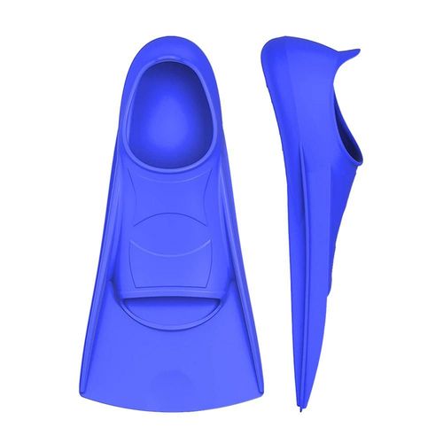 Palmes De Natation Coordonnantes Pour Adultes,Palmes De Voyage Pour La Plongée En Apnée,Palmes D'entraînement De Natation En Silicone Pour Femmes Et Hommes,1 Paire - Type Blue L