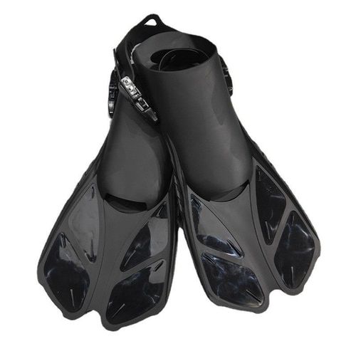 Chaussures Grenouille Pour Adultes,Palmes Avec Boucles Réglables,Talons Ouverts,Conçues Pour La Plongée En Apnée Et La Plongée Sous-Marine - Type Black-Xs-M(6-8) #A