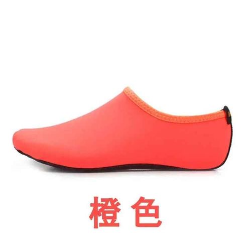 Chaussures D'eau Unisexes Antidérapantes,Chaussettes De Natation Et De Plongée,Sandales De Plage D'été,Chaussures Plates,Baskets De Bord De Mer,Pantoufles Pour Hommes Et - Type A-Orange-3xl(44-45 ) #B