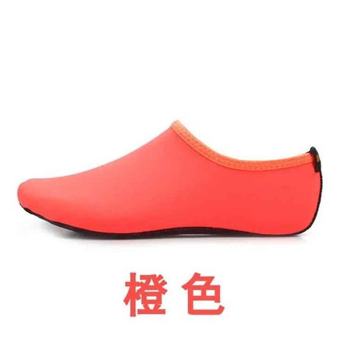 Chaussures D'eau Unisexes Antidérapantes,Chaussettes De Natation Et De Plongée,Sandales De Plage D'été,Chaussures Plates,Baskets De Bord De Mer,Pantoufles Pour Hommes Et - Type A-Orange-Xl (40-41 ) #A