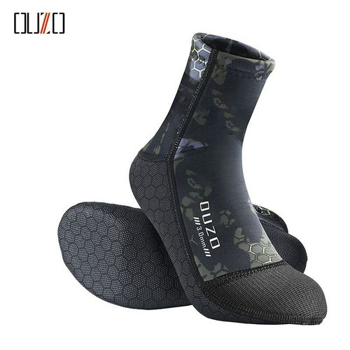 Chaussettes De Plongée En Néoprène 3mm Pour Hommes Et Femmes,Chaussettes Chaudes De Plongée En Apnée,Sports Aquatiques,Longues,Antidérapantes,Portables,Pour La Plage - Type Bw3039-J-Xxxl