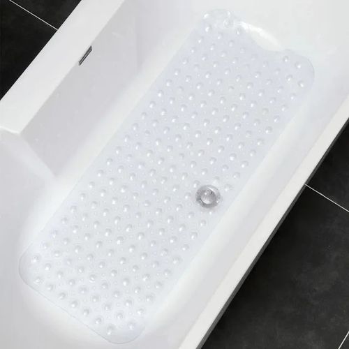 Grand tapis de bain en PVC de dessin mignon,antidérapant,pour douche,baignoire,avec ventouse,coussin de Massage doux,pour enfants et personnes âgées - Type Clear