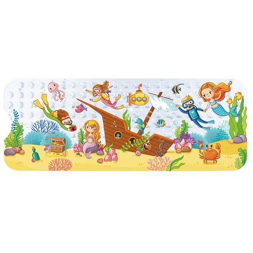 Grand tapis de bain en PVC de dessin mignon,antidérapant,pour douche,baignoire,avec ventouse,coussin de Massage doux,pour enfants et personnes âgées - Type Diving 4