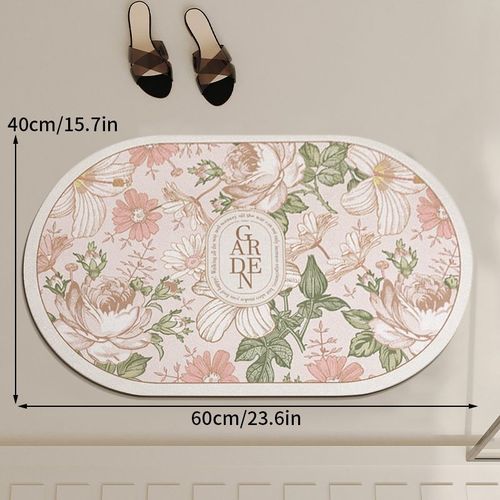 Ensemble de tapis de salle de bain antidérapant,en caoutchouc,Super absorbant,pour baignoire,sol latéral des toilettes,paillasson d'entrée,décoration de maison - Type A15