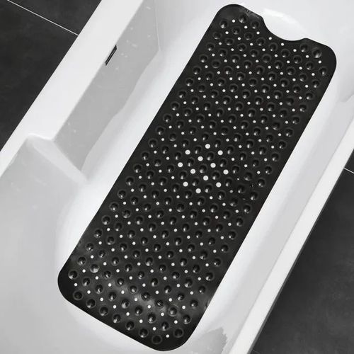 Grand tapis de bain en PVC de dessin mignon,antidérapant,pour douche,baignoire,avec ventouse,coussin de Massage doux,pour enfants et personnes âgées - Type Black