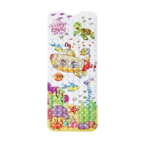 Grand tapis de bain en PVC de dessin mignon,antidérapant,pour douche,baignoire,avec ventouse,coussin de Massage doux,pour enfants et personnes âgées - Type Submarine 3