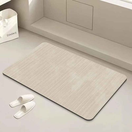 Tapis de bain antidérapant terre de diatomée tapis de salle de bain tapis de salle de bain Super absorbant coussin en caoutchouc mince tapis de diatomite pour douche de toilette - Type a5-50x80CM