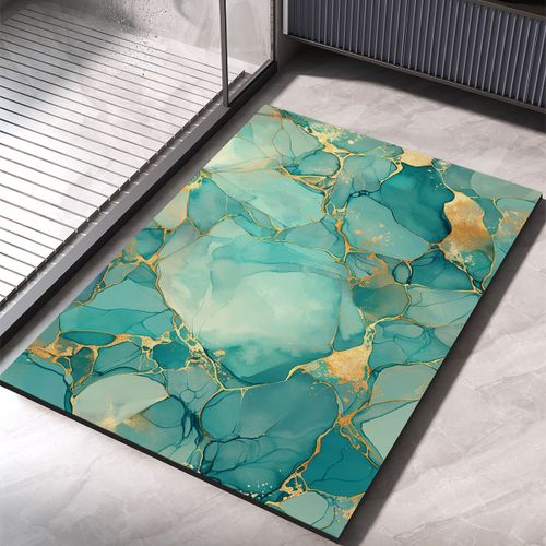 Tapis De Bain De Luxe,Tapis De Salle De Bain Super Absorbant,Tapis De Sol De Pied,Séchage Rapide,Antidérapant,Tapis De Douche,Paillasson D'entrée - Type 60cmx90cm #H