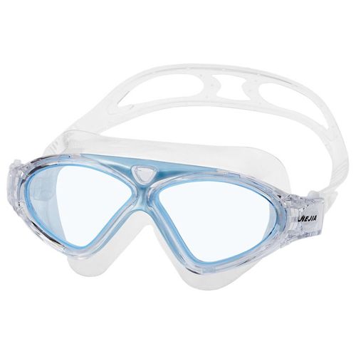 Jiejia Grand Cadre Professionnel Lunettes De Natation Pour Hommes Femmes Lunettes De Natation Anti-Buée Hd Étanche Silicone Adulte Lunettes De Plongée - Type Bleu Ciel