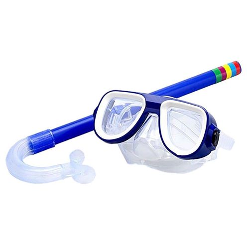 Ensemble De Lunettes De Natation Pour Enfants,De Natation Intégral Avec Tubes Respiratoires,Lunettes Anti-Buée Chics,Plongée Sous-Marine En Apnée - Type L