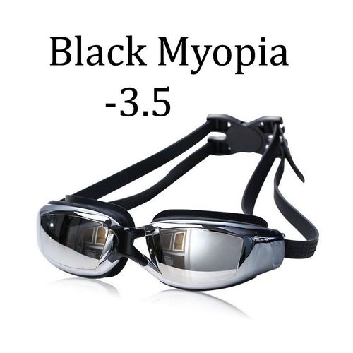 Lunettes De Natation Pour Hommes,Femmes Et Enfants,Protection Uv Anti-Buée,Étanche,En Silicone,Pour La Plongée - Type Myopia -3.5