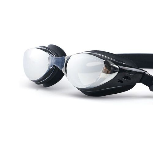 Lunettes De Natation Anti-Buée Imperméables Pour Myopie,Lunettes De Plongée Dioptriques En Silicone,Adultes Et Enfants,Contrevenants - Type Black