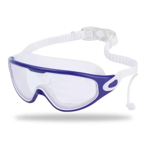 Lunettes De Natation Professionnelles Anti-Buée,Pour Adultes,Plongée En Apnée,Jumelles Réglables,Lunettes D'eau - Type Blue And White