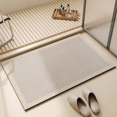Tapis de bain Super absorbant avec fond en caoutchouc antidérapant,tapis de baignoire de salle de bain,Style Simple,tapis de sol à séchage rapide,coussinet de pied - Type 50x80cm 19x31inch #A
