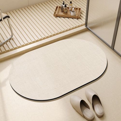 Tapis de bain super absorbants de style Wabi-sabi avec caoutchouc antidérapant,tapis de baignoire simple pour salle de bain,tapis de sol à séchage rapide,facile à nettoyer - Type 50x80cm 19x31inch #D