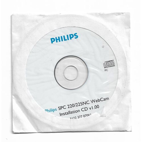 Cd D'Installation Pour Webcam Philips Spc 220/22nc V1.00