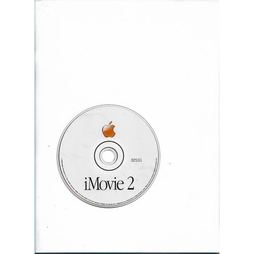 Imovie 2 2.0.1 Cd Install Disc Mac Macintosh Logiciel De Montage Vidéo 2000