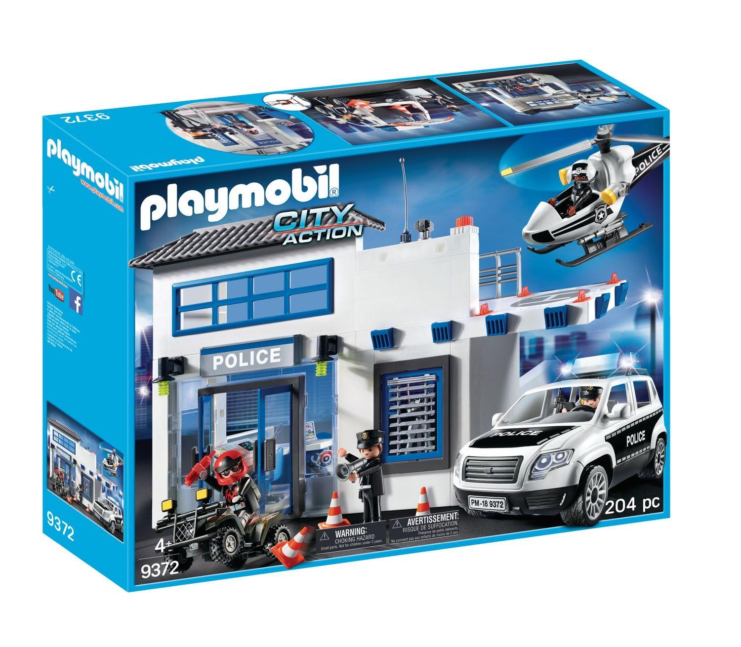 Playmobil 9372 - Poste de police et véhicules