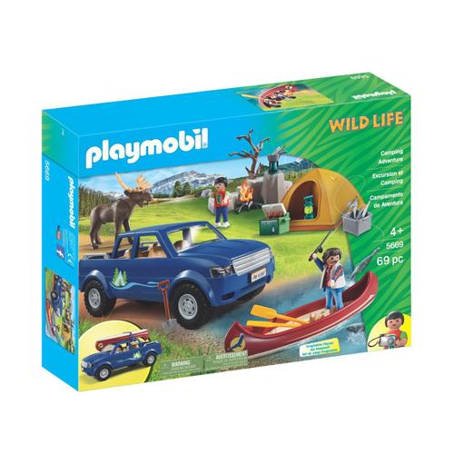 Playmobil 5669 - Campeurs Avec Pick-Up Et Tente