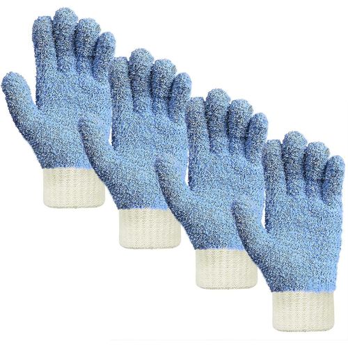Gants D'époussetage En Microfibre, Gant De Nettoyage De Maison Pour Stores, Fenêtres, Plinthes, Volets, Meubles,