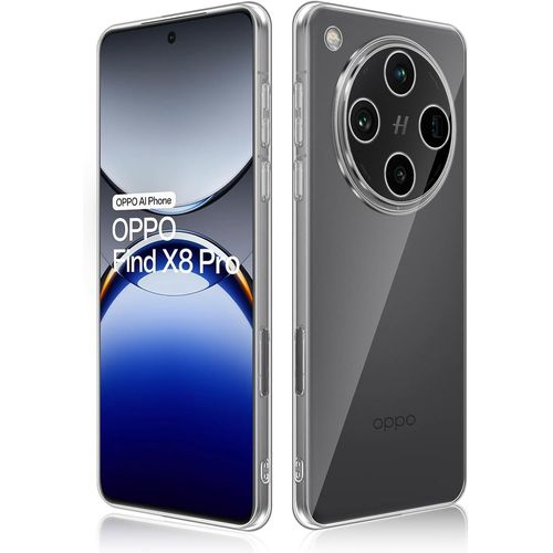 Coque Pour Oppo Find X8 Pro, Anti-Jaunissement Étui De Protection Ultra Transparente Silicone Tpu Flexible Cover Souple Coque De Protection Antichoc, Housse Anti-Rayures